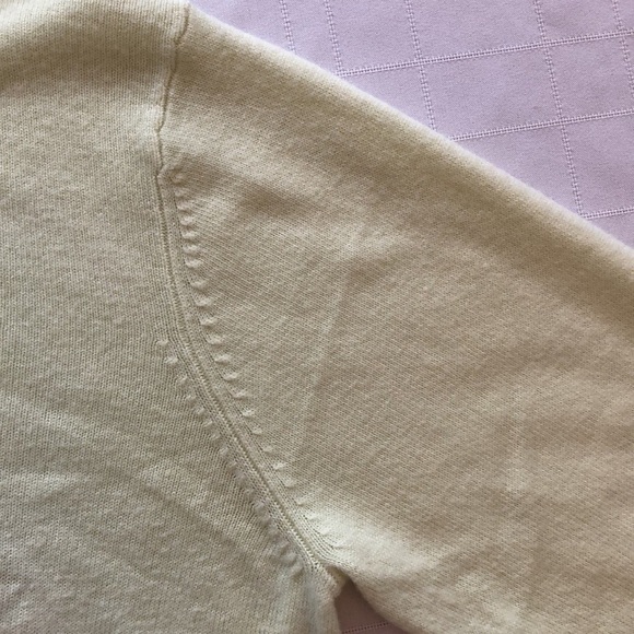 Alia Vintage pale green sweater pearl detail beads crew neck long sleeve Medium - Picture 12 of 15